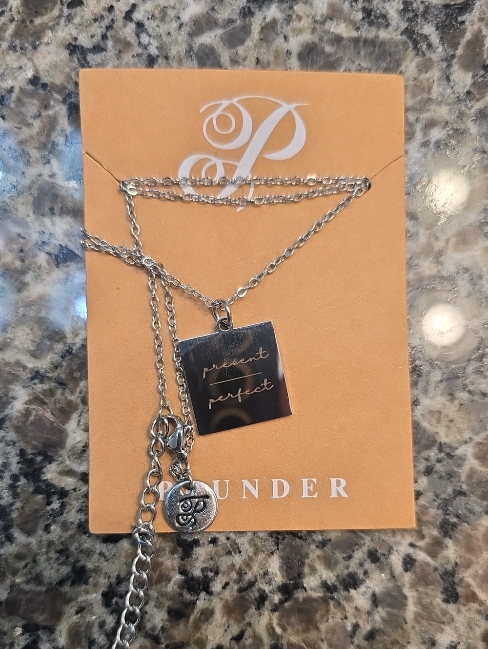 Plunder-Present Over Perfect Silver-Tone Pendant Necklace -